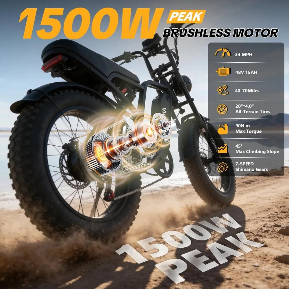 Hieha Foldable Fat Tire E-Bike