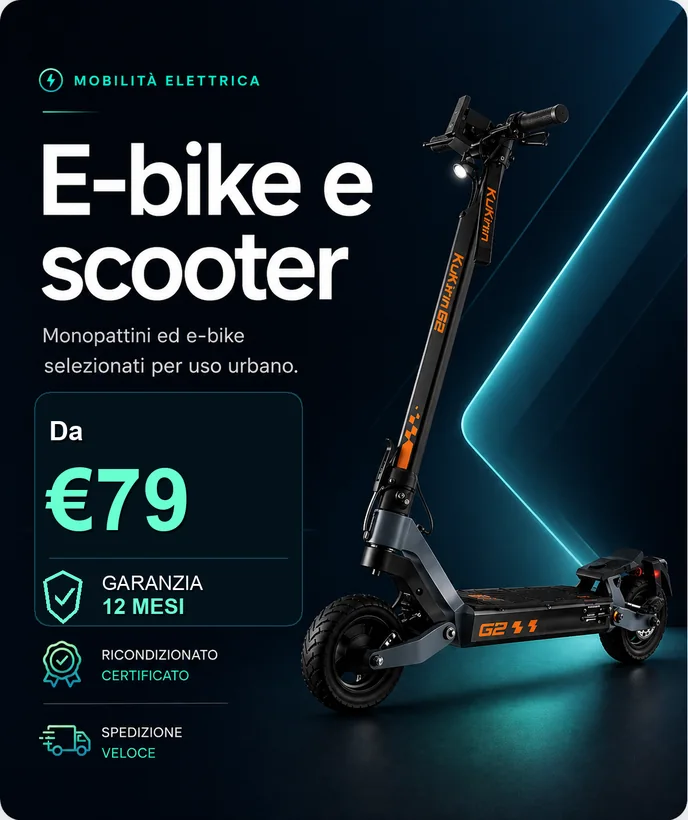 Bici e scooter elettrici selezionati da TeknoCell